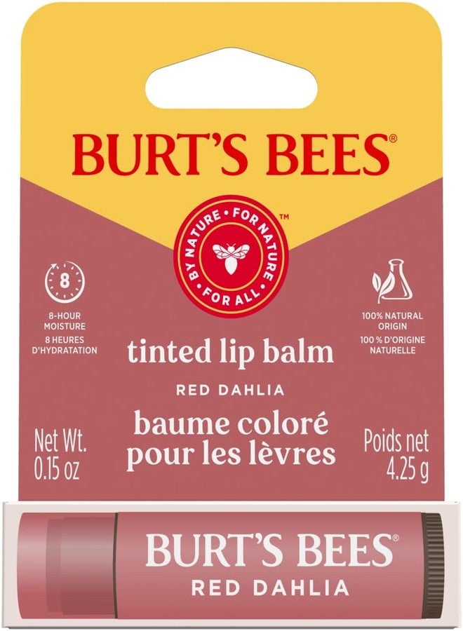 Burt's Bees Tinted Lip Balm Red Dahlia Blister 0.15oz - Image 1