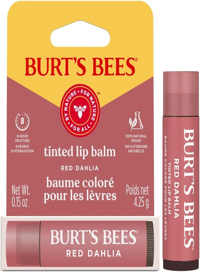 Burt's Bees Tinted Lip Balm Red Dahlia Blister 0.15oz - Image 3