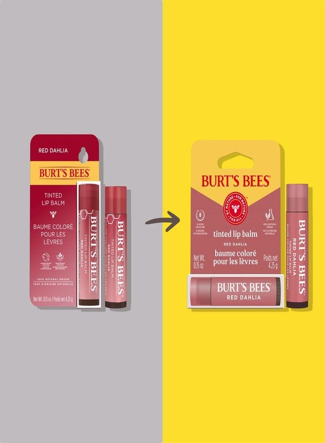 Burt's Bees Tinted Lip Balm Red Dahlia Blister 0.15oz - Image 5