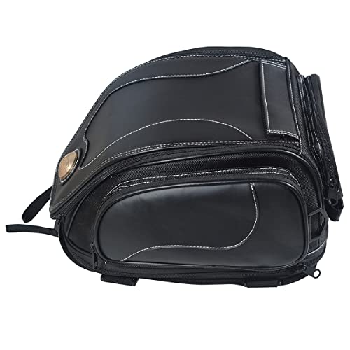 Willbros Motorcycle Tail Bag Waterproof Leather Rear Seat Bags Luggage Saddle Helmet Bag Vintage Multifuction - Image 3