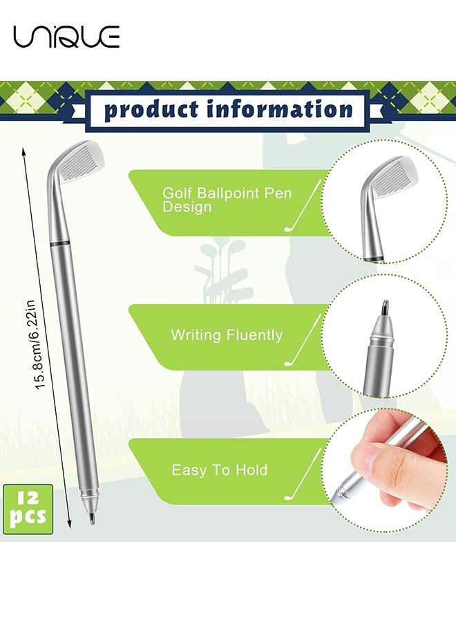 يونيك 25PCS الغولف حبر جاف القلم مصغرة نوادي الغولف الأقلام أقلام الغولف الزخرفية مضحك الرياضة مريح القلم نادي الغولف الدعائم حبر جل أسود للطلاب زملاء العمل لوازم القرطاسية المكتبية - Image 2