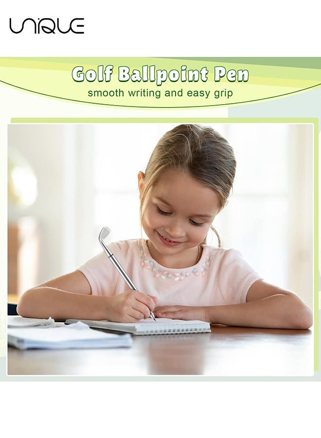 يونيك 25PCS الغولف حبر جاف القلم مصغرة نوادي الغولف الأقلام أقلام الغولف الزخرفية مضحك الرياضة مريح القلم نادي الغولف الدعائم حبر جل أسود للطلاب زملاء العمل لوازم القرطاسية المكتبية - Image 5