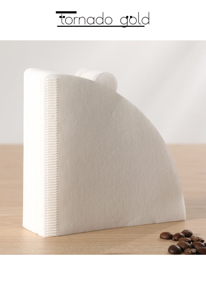 tornado gold 30 Piece Coffee Paper Filter V60 Size 02 White  - Image 1