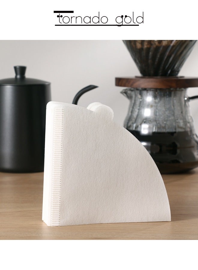 tornado gold 30 Piece Coffee Paper Filter V60 Size 02 White  - Image 2