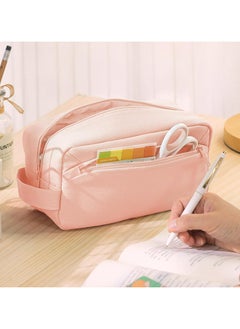 Oasisgalore Large Capacity Pencil Case 3 Compartments,  for Students Teen Girl Boy  - Image 2