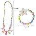 obmwang 20Pcs Princess Necklace Bracelet Set Teenager Costume Jewelry Play Jewelry for Women Dress Up Pretend Play Party Favors - Image 4