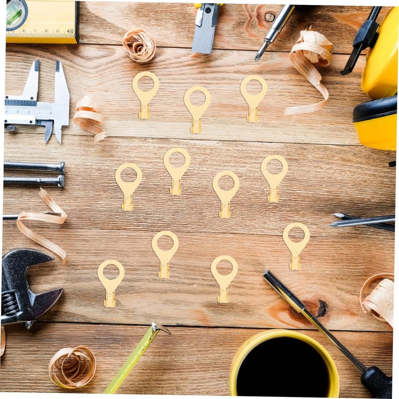 طقم وصلات الأسلاك النحاسية الثقيلة 100 قطعة، موصلات طرفية حلقية مفتوحة الحجم 2 55X1 37X0 30 سم للبطاريات والكابلات الكهربائية - Image 5