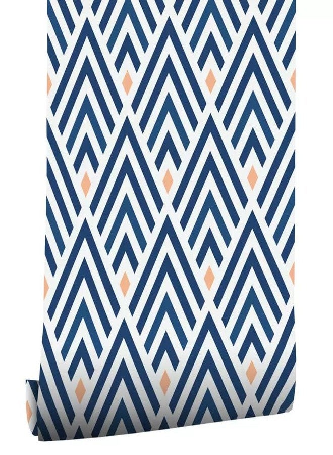 WY-BSO Self Adhesive Liner Boho Contact Shelf Paper for Dresser Drawers Cabinet Decor Sticker (Dark Blue, 17.3 inch x 118 in) - Image 1