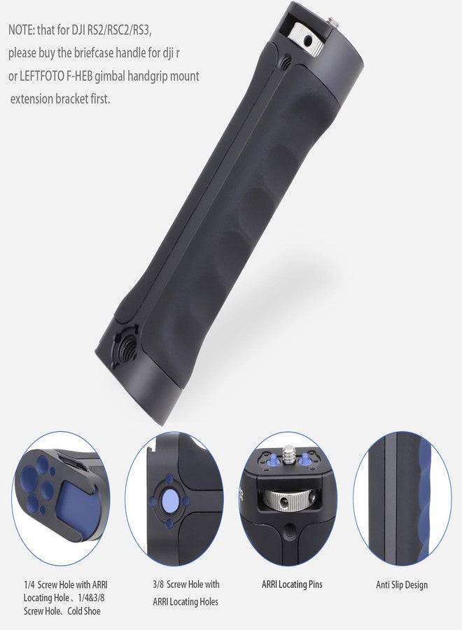 LEFTFOTO Sling Handgrip Handle for DJI Ronin DJI RS2/RSC2/RS3 / RS3 Pro/ RS3 Mini/ZHIYUN WEEBILL-S Gimbal Stabilizer,Extended Silicone Grip in Briefcase Mode, with Anti Twist Pins,Quick Installation - Image 2