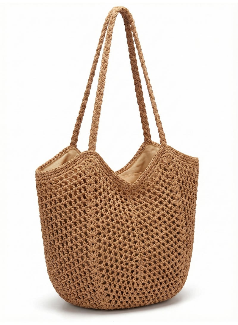 Women Khaki Cotton Canvas Tote Bag - Eco-Friendly | Work Beach - Image 2