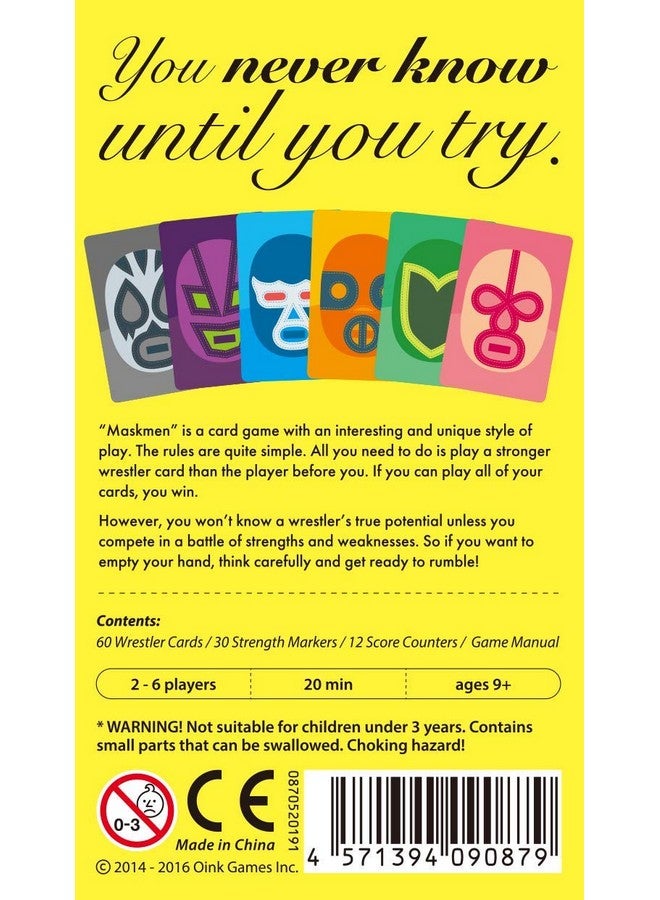 Oink Games Maskmen - Strategic Wrestling Card Game | 2-6 Players | Ages 9+ | Portable Travel Game - Image 4