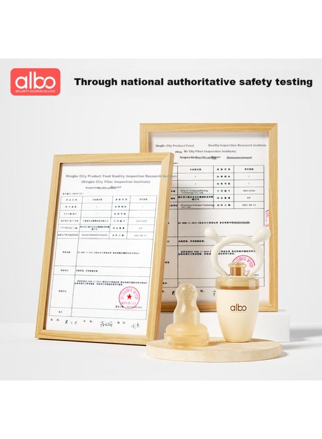 Albo Bite Bag Baby Fruit Feeder Teether Pacifier Baby Soother Push-Through Fruit And Vegetable Feeder - Image 3