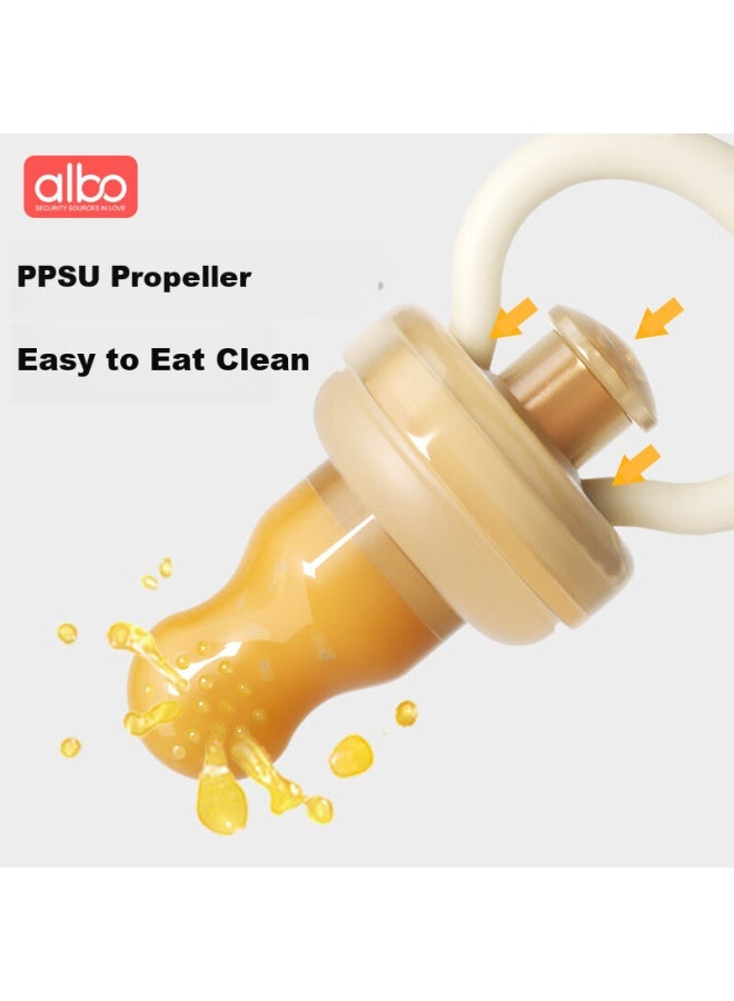 Albo Bite Bag Baby Fruit Feeder Teether Pacifier Baby Soother Push-Through Fruit And Vegetable Feeder - Image 4