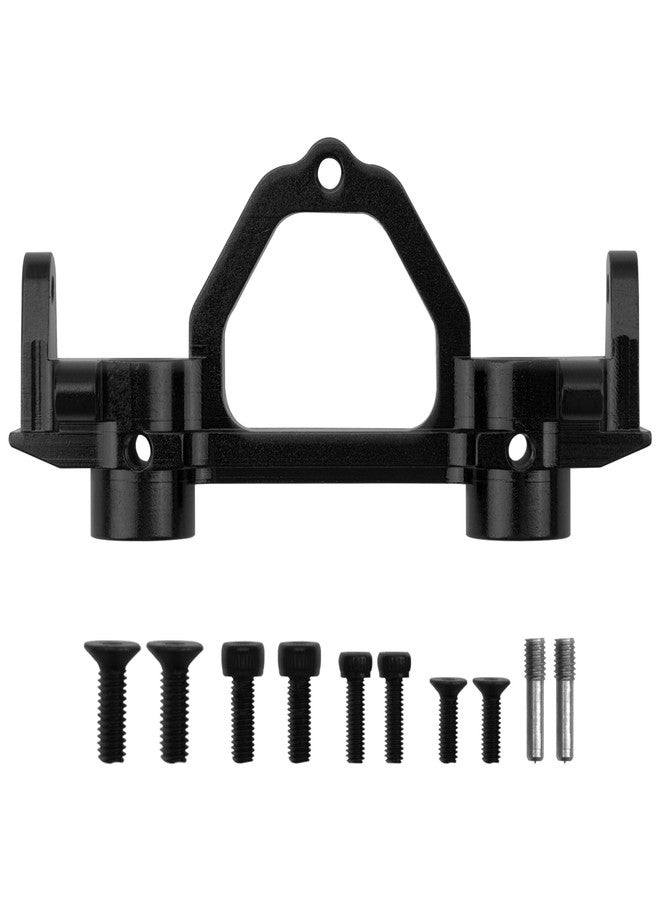 Vgoohobby Aluminum Alloy Front Rear Bumper Mount Stand Compatible with Axial SCX10 Wrangler SCX10 II 90046 1/10 RC Crawler Upgrades Part (Black) - Image 2