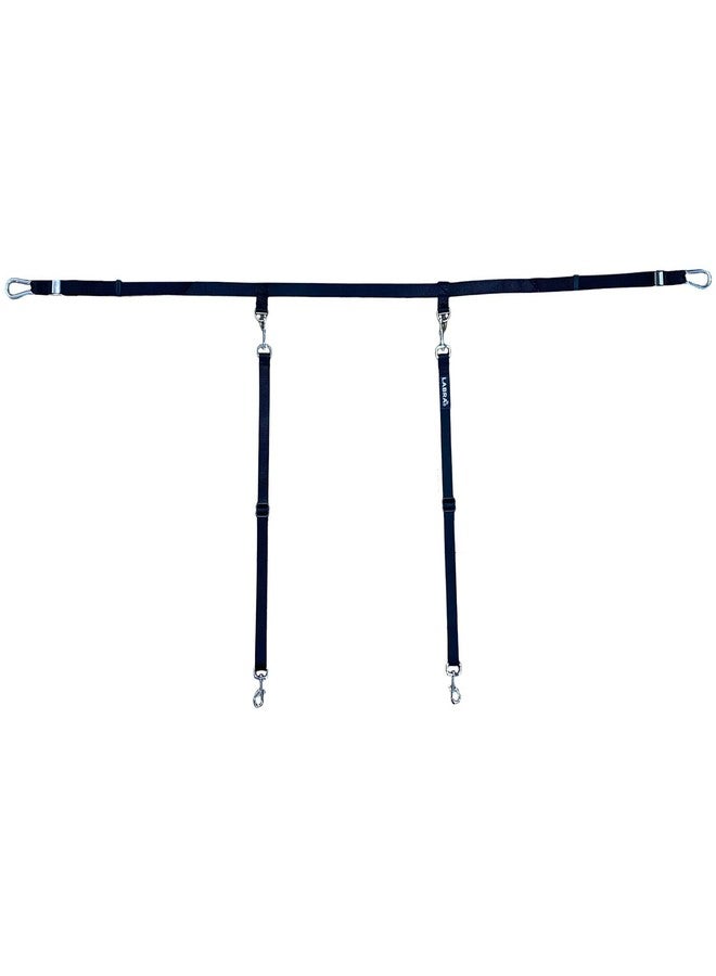 Labra Dog Heavy Duty Leash System for Truck Bed - Adjustable Dog Tether with Tie Down for Pickup Trucks - Secure Restraint - with Safety Lock for Car Travel - Double Teather - Image 1