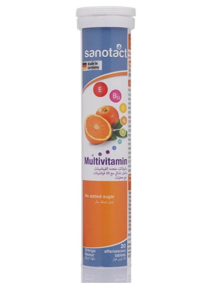 Sanotact Multivitamin 20 Orange Effervescent Tablets