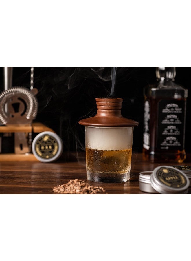 ComboJoy هدايا بوربون للرجال - مجموعة مدخن الكوكتيل مع شعلة وقطع خشبية للوي whiskey و bourbon، مجموعة كوكتيل قديم الطراز، هدايا whiskey، للأب، الزوج وعشاق الكوكتيل - Image 1