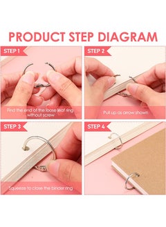 HS Binder Rings 0.8 Inch, 50 Pcs Book Rings, O Rings For Flashcards Loose, Metal Rings For Index Cards, Silver Loose Leaf Binder Rings For Paper, School, Home Or Office  - Image 3