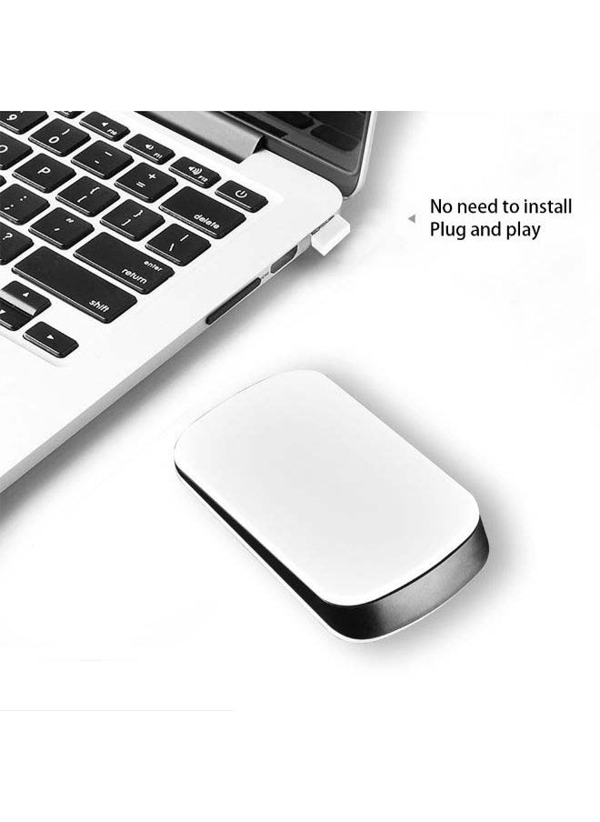 NIBEMINENT Portable Wireless Optical Mouse White/Black  - Image 3