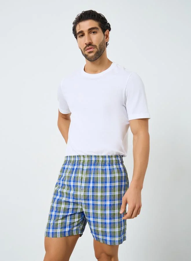 Styli  Pack of 2 - Men Cotton Boxers with Button for Men | Best Price UAE