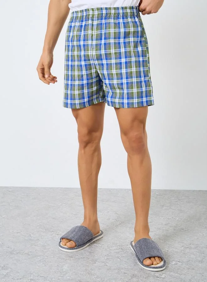 Styli Pack of 2 - Men Cotton Boxers with Button