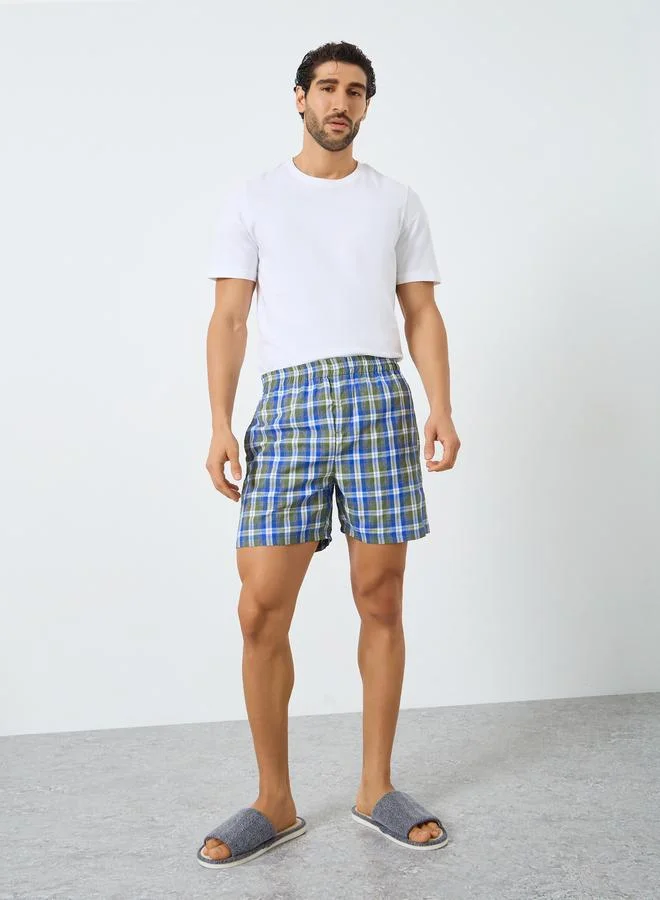 Styli  Pack of 2 - Men Cotton Boxers with Button for Men | Best Price UAE