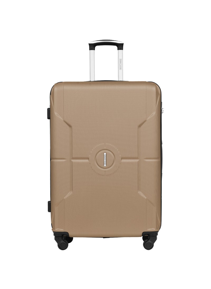 PARAJOHN Sparkle ABS Hardside Spinner Checked In Large Luggage Trolley 28 Inch Champagne  - Image 1