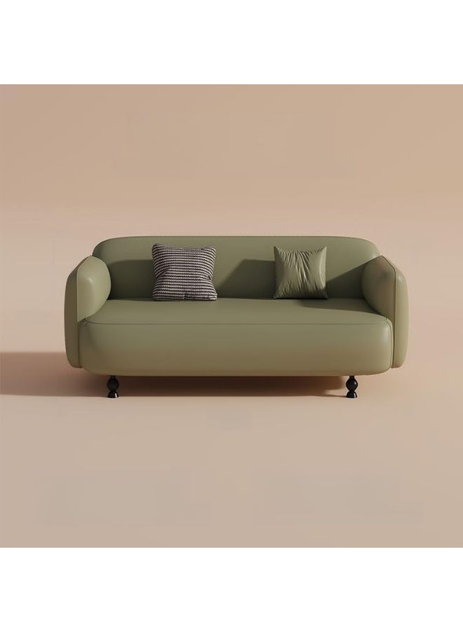 Ripple FURNITURE Modern Minimalist Sofa with Decorative Pillows (Green) - Image 1