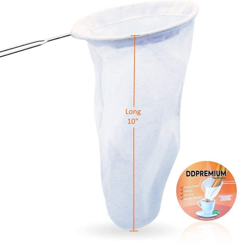 DDPREMIUM Tea Filter Reusable Stainless Steel Strainer, Friendly Using Durable, for a Healthier Tea Experience - Compatible with All Tea Types Includes Coffee Strainer Colador de Cafe Size 5.5 Inches - Image 3