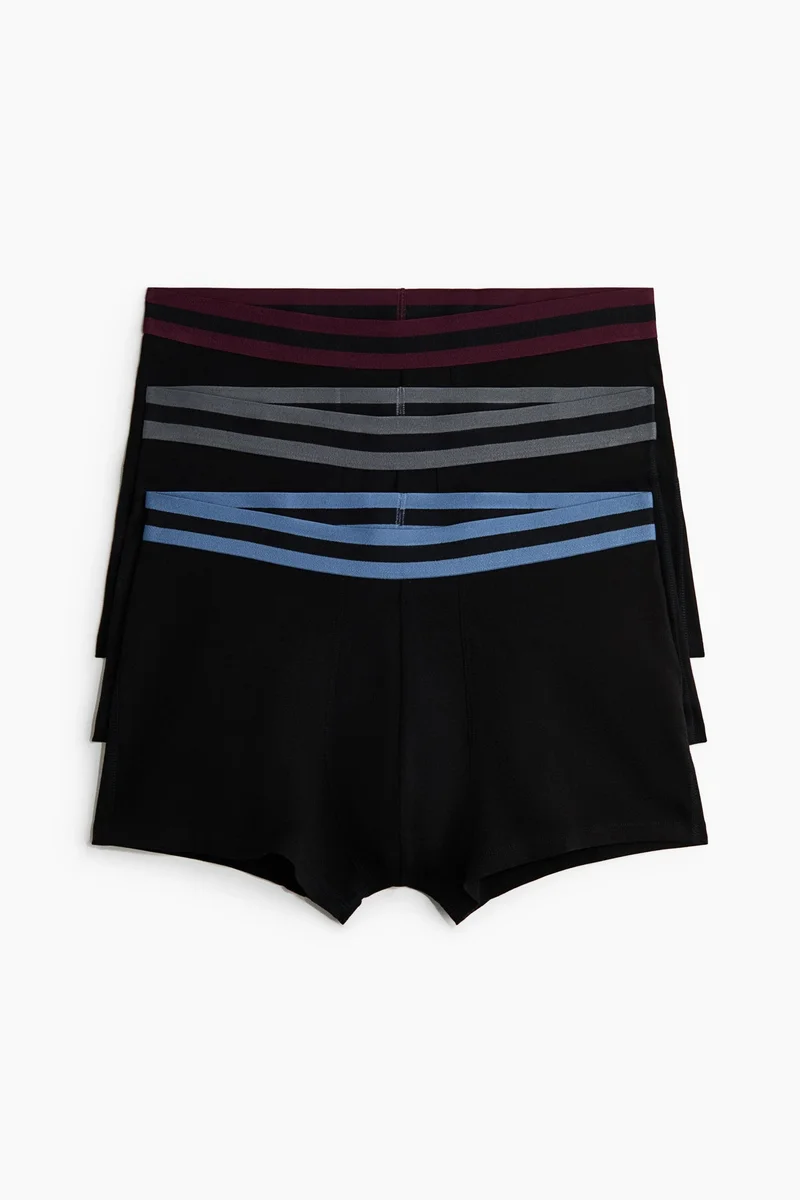 H&M  3-pack short trunks with Lycra® for Men | Best Price UAE