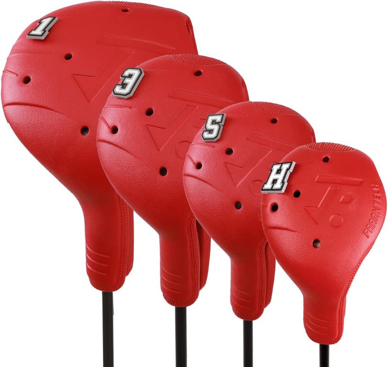 FRANKTECH Golf Head Covers, EVA Plastic Golf Club Covers for Driver Fairway Woods Hybrid, Driver Headcover with Pins, Fit All Right-Handed Golf Clubs, Easy On Off, Washable - Image 1