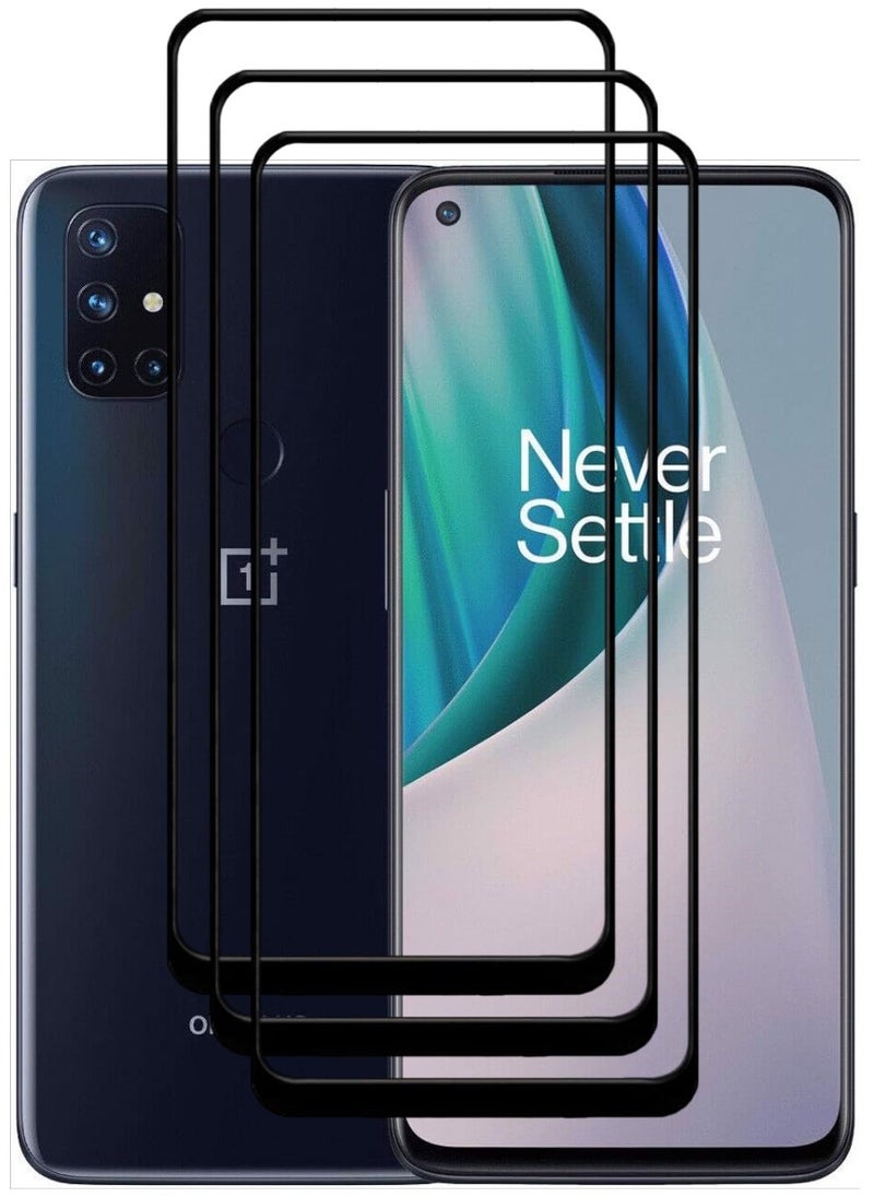 أكاليكس 3  قطع، حماية شاشة،  لهاتف ون بلس نورد N10 5G  ، جودة ممتازة. - Image 1