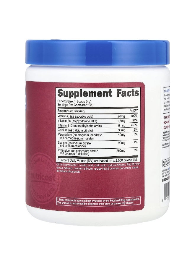 Nutricost, Electrolytes, Advanced Hydration Complex, Grape, 1 lb (468 g) - Image 2