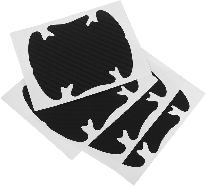 ULTECHNOVO 4pcs Custom Car Sticker Door Handle Key Cover Carbon Fiber Scratch Resistant Automotive Decor - Image 1