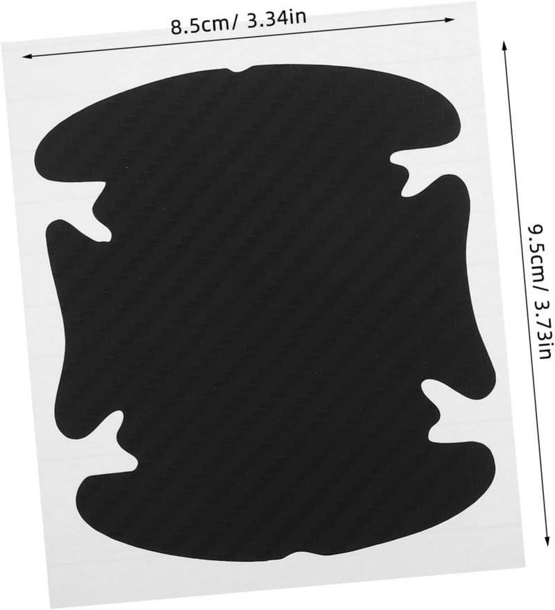 ULTECHNOVO 4pcs Custom Car Sticker Door Handle Key Cover Carbon Fiber Scratch Resistant Automotive Decor - Image 2