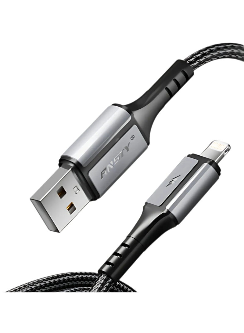 ANSTY S-062-i Lightning Cable - Fast Charge & Data Sync, Reinforced Durable Design, Tangle-Free & Heavy-Duty - Image 1