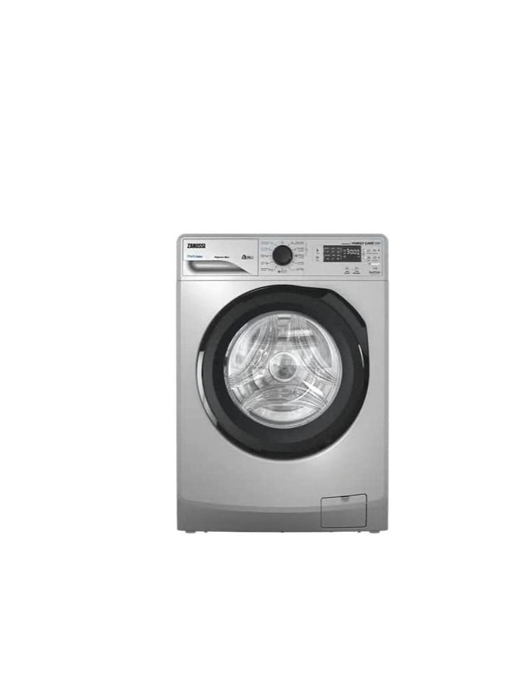 ZANUSSI - Zanussi Automatic Washing Machine,  8 KG, 1200 RPM, Silver, Black Door - ZWF8240SB5 - Image 1