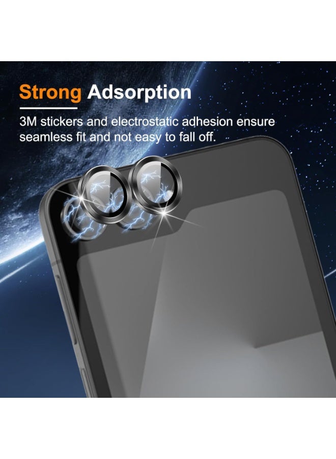 Camera Lens Protector for Samsung Galaxy Z Flip 7, Case-Friendly, 9H Glass Hardness, Anti-Scratch, HD Tempered Metal Glass Camera Screen Protector for Samsung Flip 7 with Removal Tool - Image 5