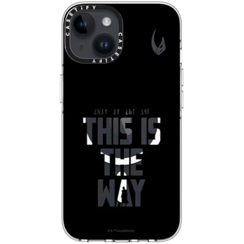 Casetify Clear iPhone 14 Case 【Mandalorian Co-Lab/Not Yellowing / 6.6ft Drop Protection/Compatible with Magsafe】 - This is The Way - Black - Clear - Image 5