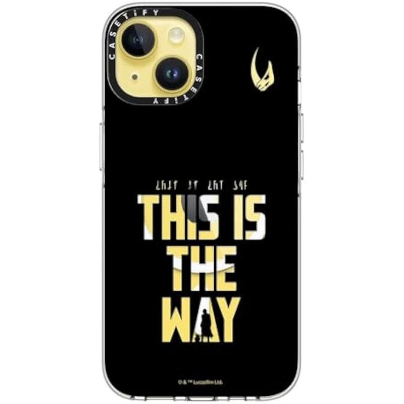 Casetify Clear iPhone 14 Case 【Mandalorian Co-Lab/Not Yellowing / 6.6ft Drop Protection/Compatible with Magsafe】 - This is The Way - Black - Clear - Image 3