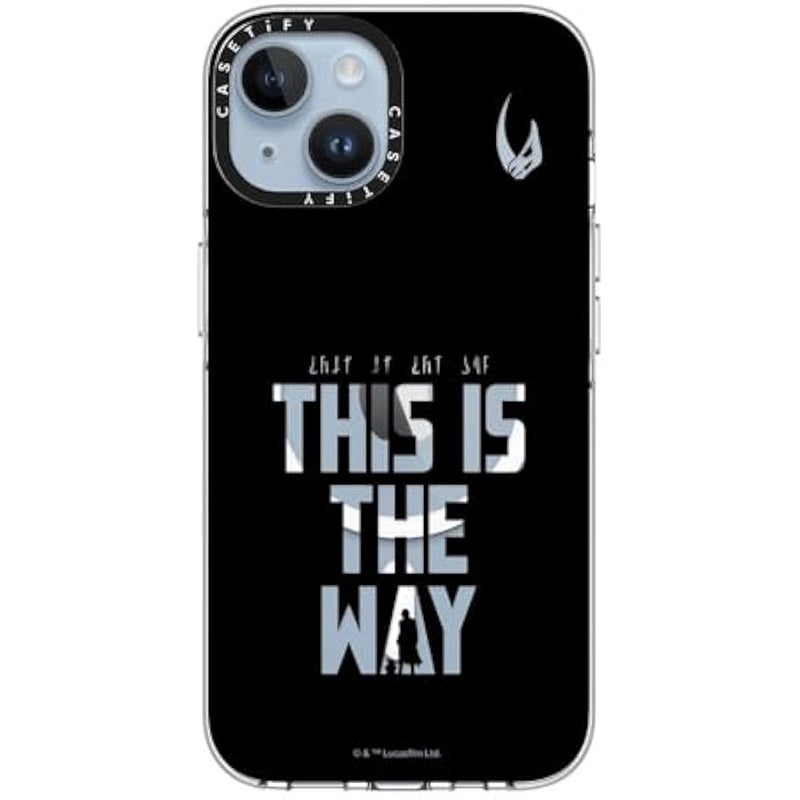 Casetify Clear iPhone 14 Case 【Mandalorian Co-Lab/Not Yellowing / 6.6ft Drop Protection/Compatible with Magsafe】 - This is The Way - Black - Clear - Image 4