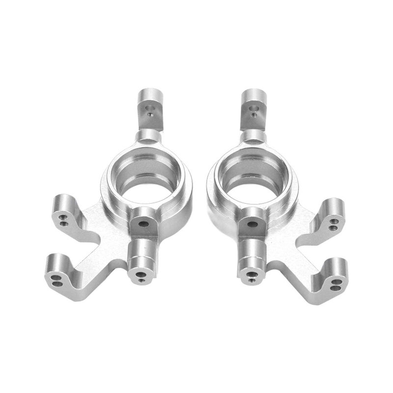 Aluminum Front Steering Hub Blocks Upgrade for 1 5 RC Car Silver - Image 4