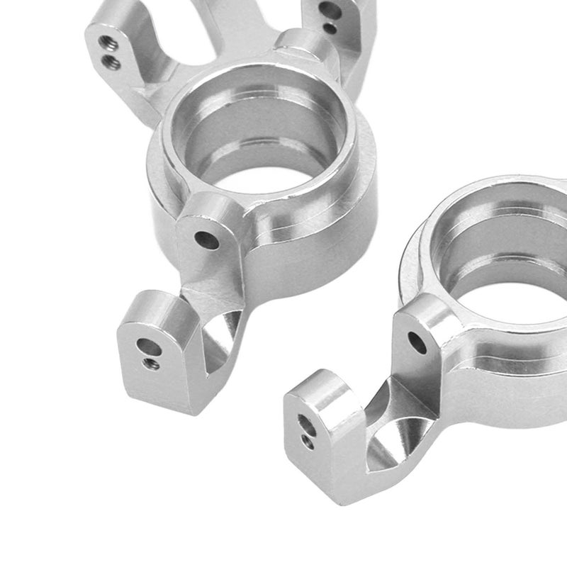 Aluminum Front Steering Hub Blocks Upgrade for 1 5 RC Car Silver - Image 5