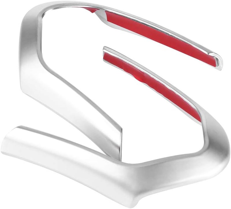 F30 Accessories F32 Accessories F32 Steering Wheel Frame Trim F30 F30 Steering Wheel Trim Real Carbon Fiber Car Frame for F32 2018 Sport M (Chrome plating) - Image 1