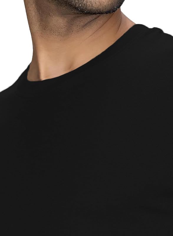 INDISSH Size Printed T-Shirt 100% Cotton Half Sleeve Unisex - RNM-POCPAN-BLK-M - Image 4