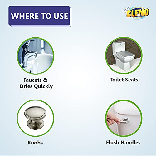 Cleno Toilet Cleaning Wet Wipes For all Toilet Areas like Toilet Commode/Toilet Seats/Flush/Knobs/Wash-basin - 50 Wipes (Ready to Use) - Image 2