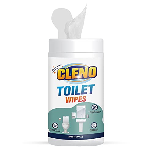 Cleno Toilet Cleaning Wet Wipes For all Toilet Areas like Toilet Commode/Toilet Seats/Flush/Knobs/Wash-basin - 50 Wipes (Ready to Use) - Image 1
