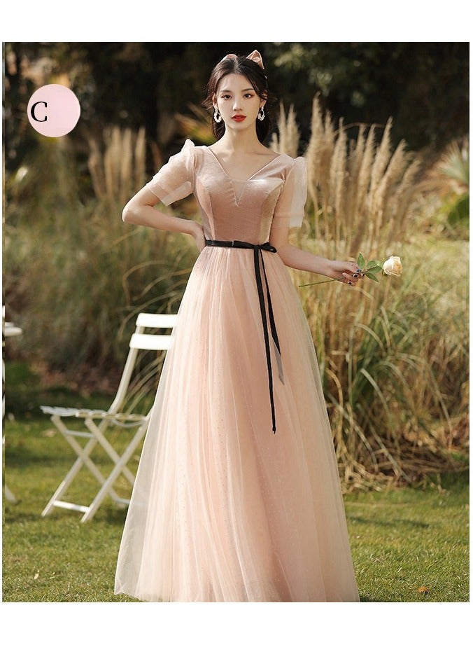 KUYING New Fashionable and Elegant Bridesmaid Dress  - Image 1
