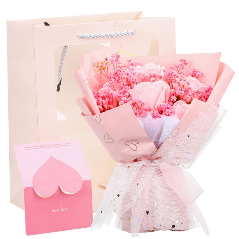 Dried Flower Bouquet Natural Home Decor Birthday Gift for Girlfriend - Image 2