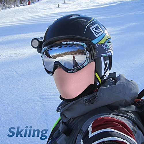YESLIFE 2 Pieces Balaclava Ski Mask for Men and Women, Summer Face Mask for Motorcycle Helmets, Dirt Bike Accessories Neck Gaiter, Bandanas (Pink+Black) - Image 3